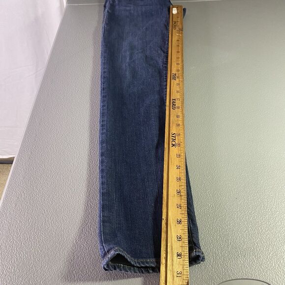 ROCK & REPUBLIC Jeans Denim Low Rise Rhinestone Pockets Womens 6 Dark Wash Blue - Picture 5 of 12